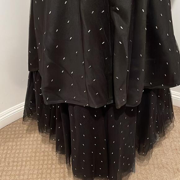 Vintage 1980's Jean -Louis Scherrer Haute Couture Black Gown Dress Size FR 42 - Picture 9 of 16